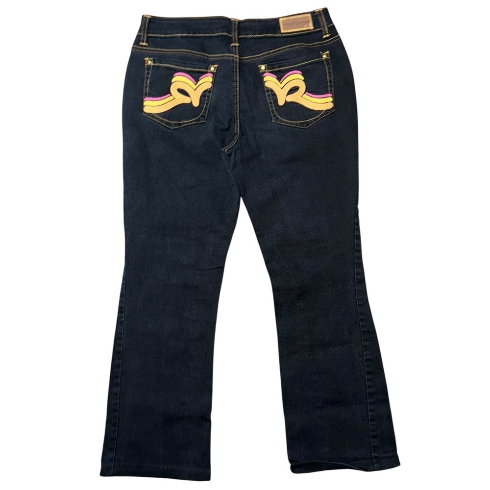 Rocawear Womens Boot Cut Jeans Embroidered Pockets Size 11 Hong Kong